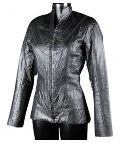 I Robot Bridget Moynahan (Susan Calvin) Black Leather Jacket